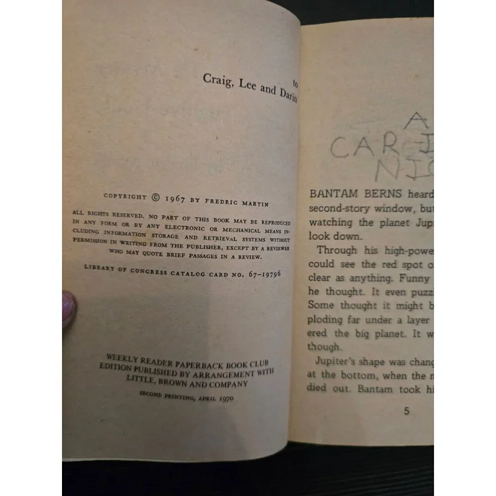 The Mystery Under Fugitive House by Fredric Martin Vintage Paperback
